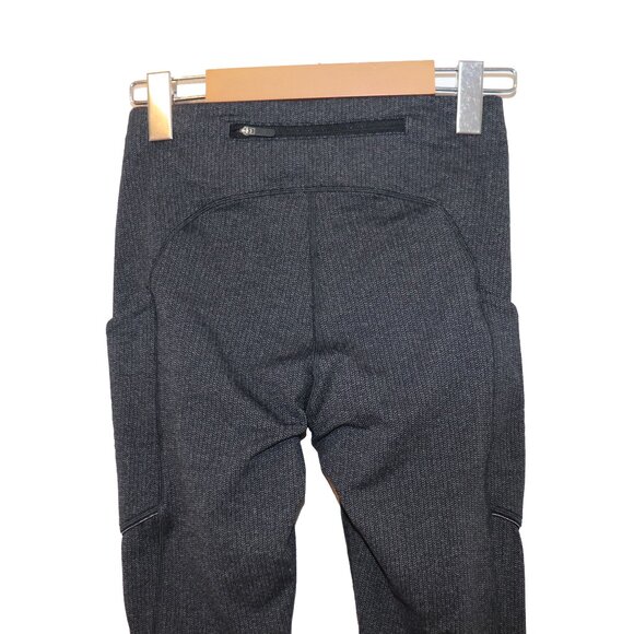 Lululemon Speed Tight Heathered Black Grey Leggings - Picture 5 of 5